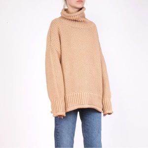 Micaela Greg Roll Neck Sweater- Ecru